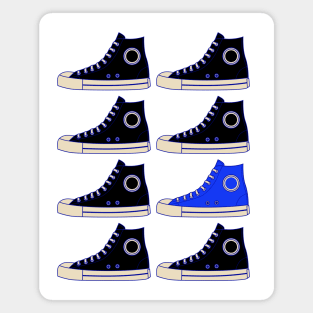 Stand Out From The Crowd | Blue Sneaker Magnet